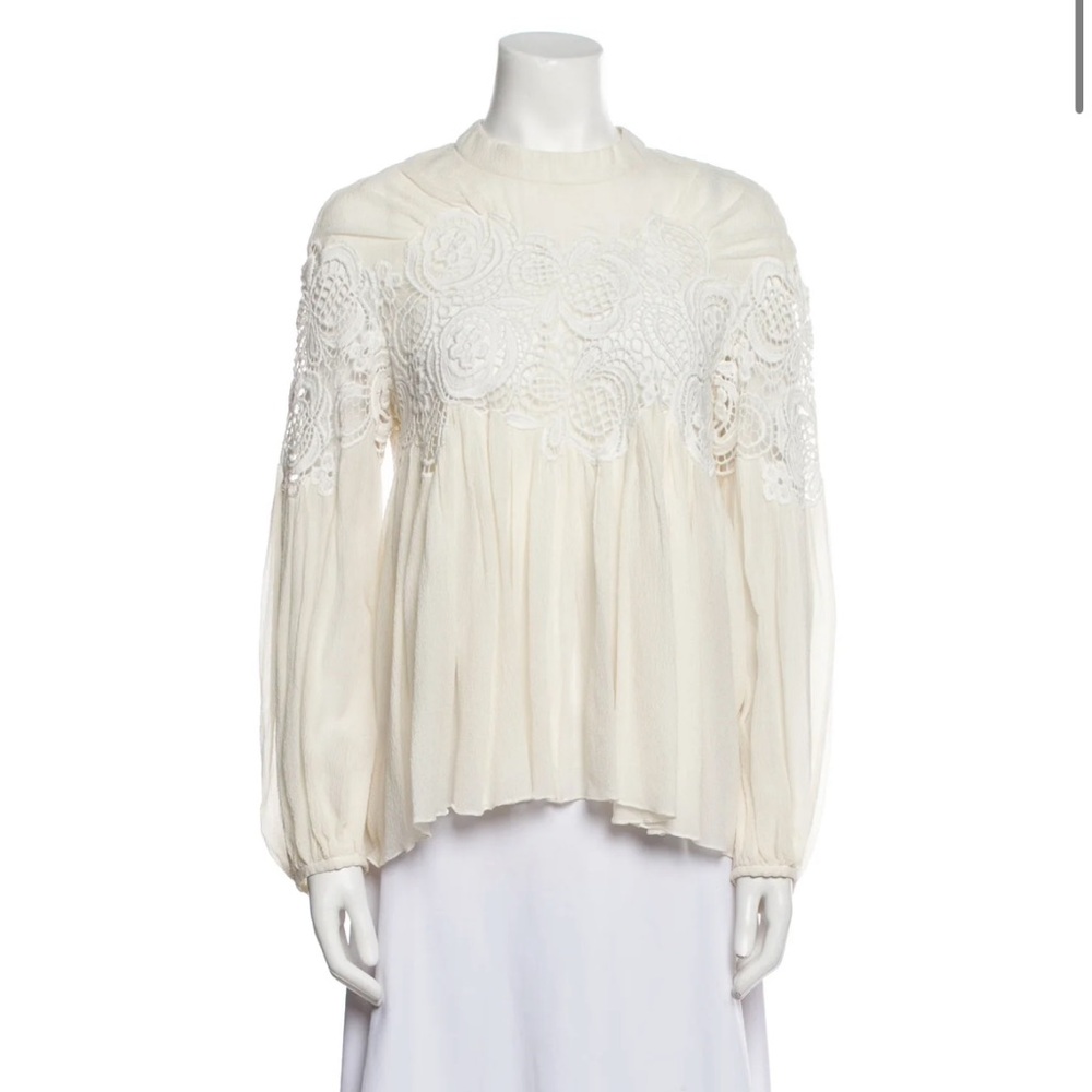 Chloe Mock Neck blouse